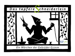 Kunstbüchlein Das tapfere Schneiderlein mit Scherenschnitten von Angela Schautz