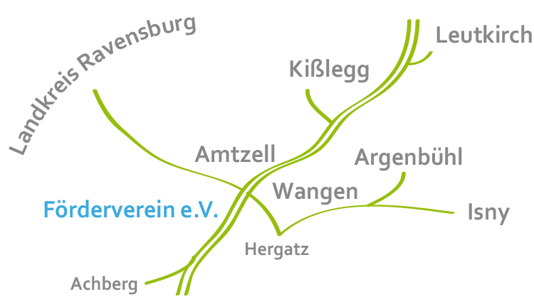 Übersichtskarte über den Zweckverband der Jugendmusikschule